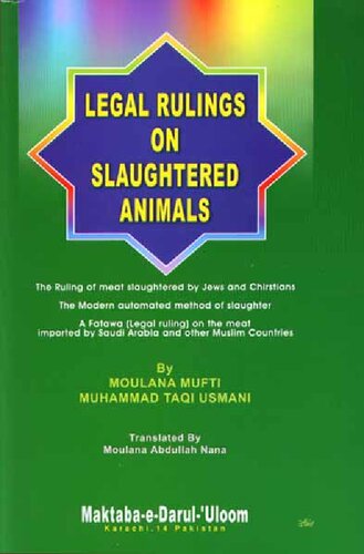 Legal Rulings On Slaughtered Animals