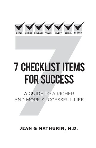 7 checklist items for success: a guide to a richer and more successful life