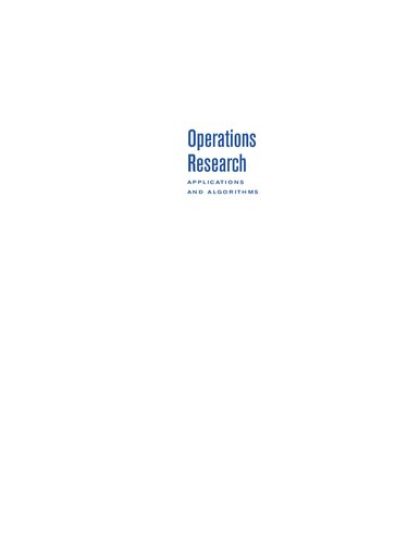 Operations Research