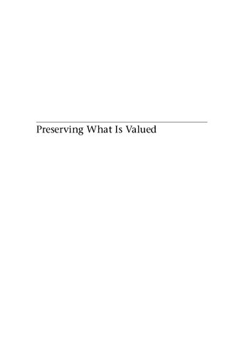 Preserving what is Valued: Museums, Conservation, and First Nations