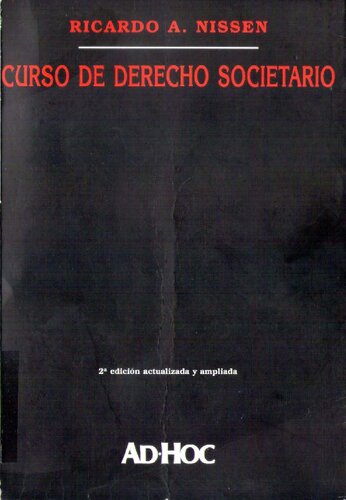 Curso de Derecho Societario (Spanish Edition)