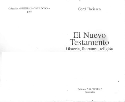 El Nuevo Testamento: Historia, literatura, religión: 129