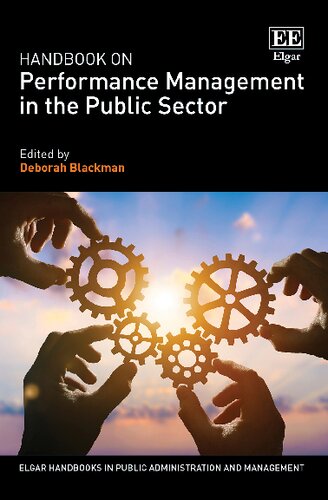 Handbook on Performance Management in the Public Sector