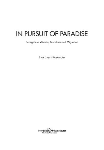 In Pursuit of Paradise: Senegalese Women, Muridism and Migration