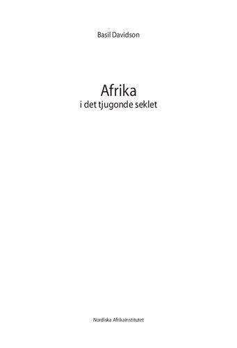 Afrika i det tjugonde seklet