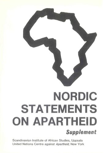 Nordic statements on Apartheid: Supplement