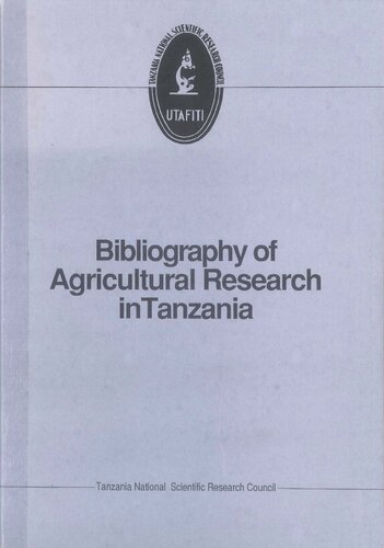 Bibliography of agricultural research in Tanzania