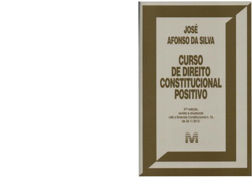 Curso De Direito Constitucional Positivo