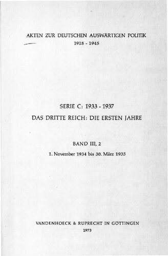 1. November 1934 bis 30. März 1935