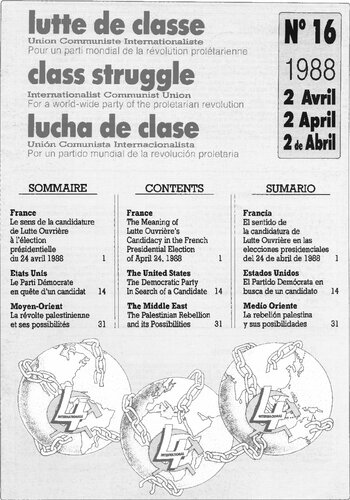 lutte de classe / class struggle / lucha de clase FRA/ENG/ESP trilingual edition #16