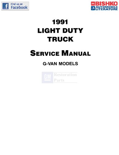 1991 Chevrolet G-Van G10 G20 G30 Factory Service Manual