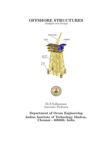 OFFSHORE STRUCTURES Analysis and Design