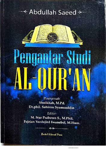 Pengantar Studi Al-Qur’an Abdullah Saeed