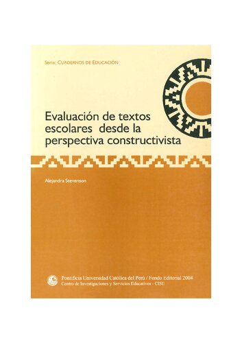 Evaluación de Textos Escolares Desde la Perspectiva Constructivista