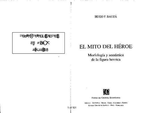 El mito del héroe: Morfología y semántica de la figura heroica