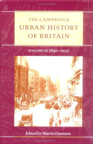 The Cambridge Urban History of Britain Vol. 3: 1840–1950