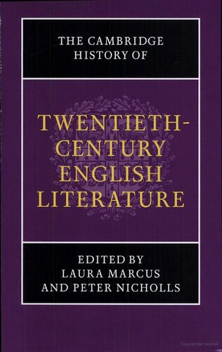 The Cambridge History of Twentieth-Century English Literature