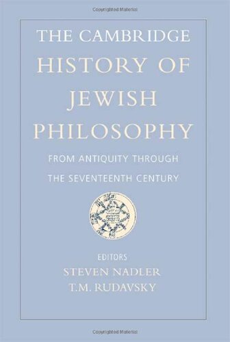 The Cambridge History of Jewish Philosophy, Volume 1