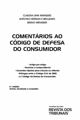 Comentários ao Código de defesa do consumidor