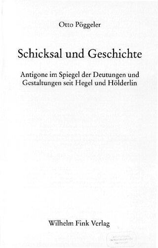 Schicksal Und Geschichte