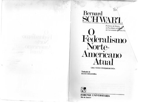 O Federalismo Norte-Americano Atual