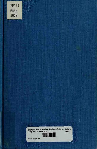 Sigmund Freud and Lou Andreas-Salomé; letters