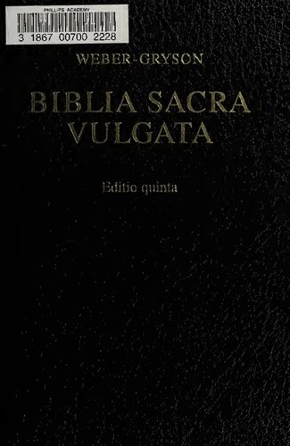 Biblia Sacra Vulgata – Editio quinta