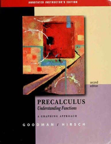 Precalculus: Understanding Functions - A Graphing Approach, 2nd - Annotated Instructor's Edition