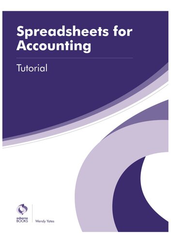 Spreadsheet Software Tutorial (AAT Accounting - Level 3 Diploma in Accounting)