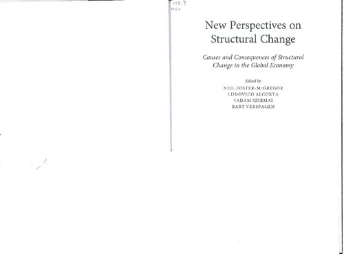 New perspectives on structural change (ch. 1, 7, 19 & 27 only)