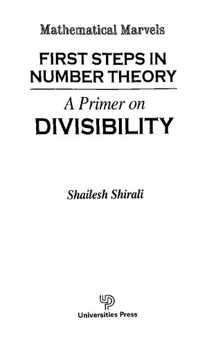 First Steps In Number Theory: A Primer On Divisibility