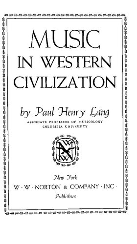 Music in Western Civilization