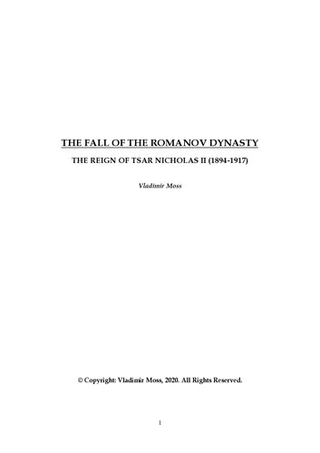 The Fall of the Romanov Dynasty: The Reign of Tsar Nicholas II (1894-1917)