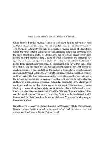 The Cambridge Companion to Sufism