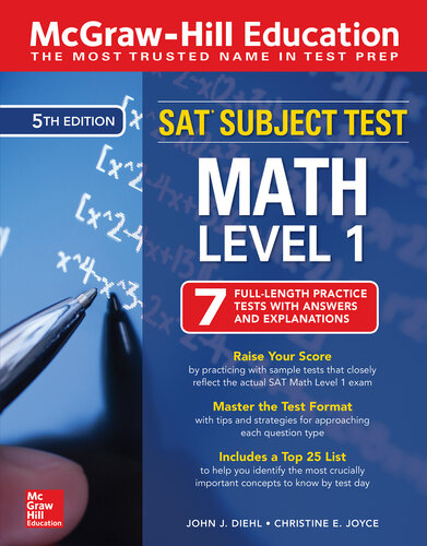 McGraw-Hill Education SAT Subject Test Math Level 1, Fifth Edition (TEST PREP)