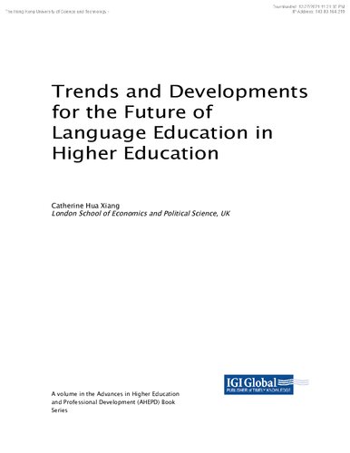 Trends and Developments for the Future of Language Education in Higher Education