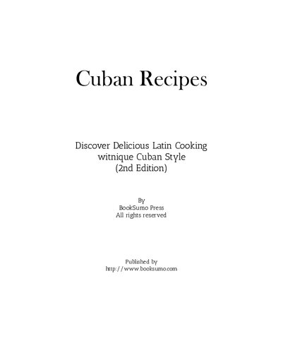 Cuban Recipes Discover Delicious Latin Cooking witnique Cuban Style