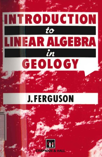 Introduction to Linear Algebra in Geology