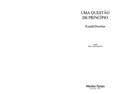 Uma Questão de Principio