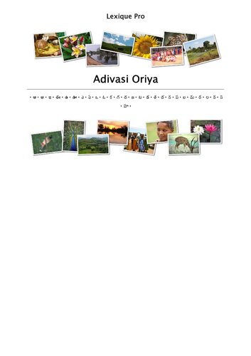 Adivasi Oriya Multilingual Dictionary