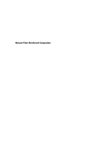 Natural Fiber-Reinforced Composites: Thermal Properties and Applications