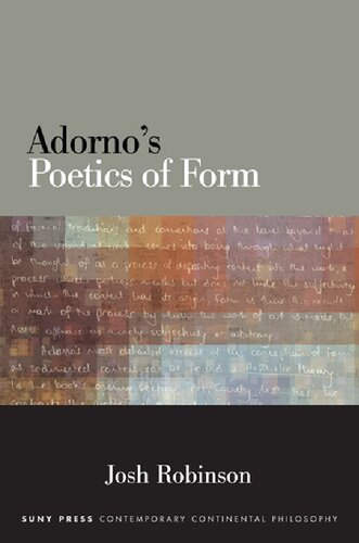 Adorno's Poetics of Form