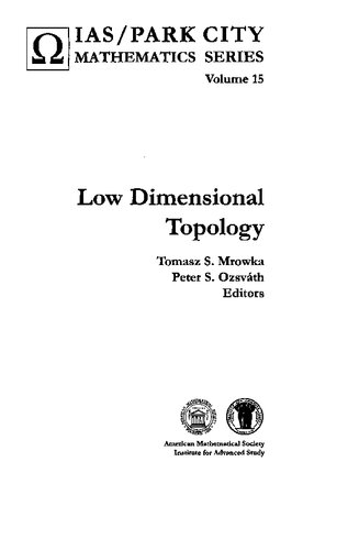 Low Dimensional Topology