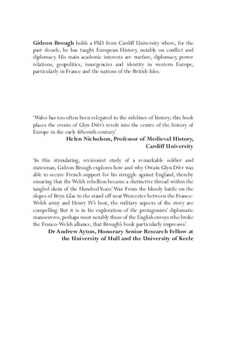 The Rise and Fall of Owain Glyn Dŵr: England, France and the Welsh Rebellion in the Late Middle Ages