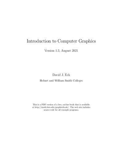 Introduction to Computer Graphics