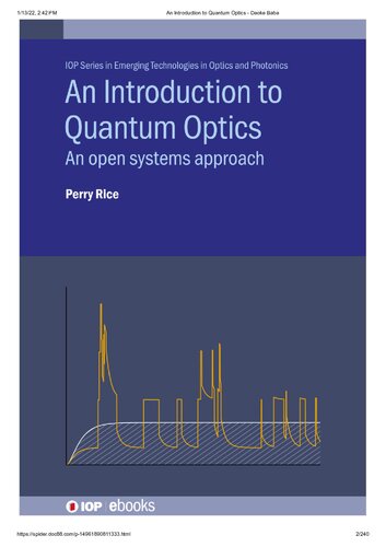 An Introduction to Quantum Optics - An Open Systems Approach