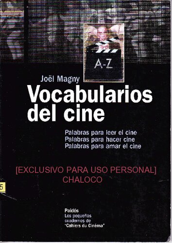 Vocabularios del cine