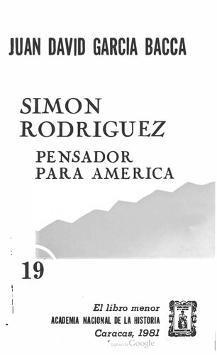 Simón Rodríguez. Pensador para América