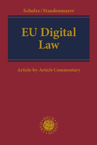 EU Digital Law: Article-by-Article Commentary