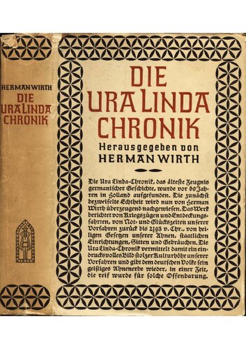 Wirth, Herman - Die Ura Linda Chronik (1933, 204 Doppels., Scan, Fraktur)